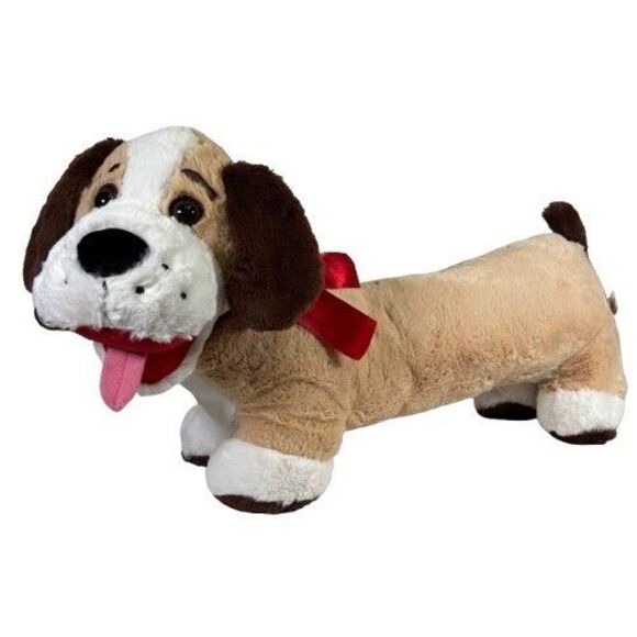 Vintage Dan Dee Dachshund Plush Stuffed Animal 24” Long Wiener Puppy Dog Toy - Picture 1 of 16